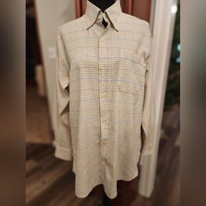 Born button-down shirt, neutral tones, size medium